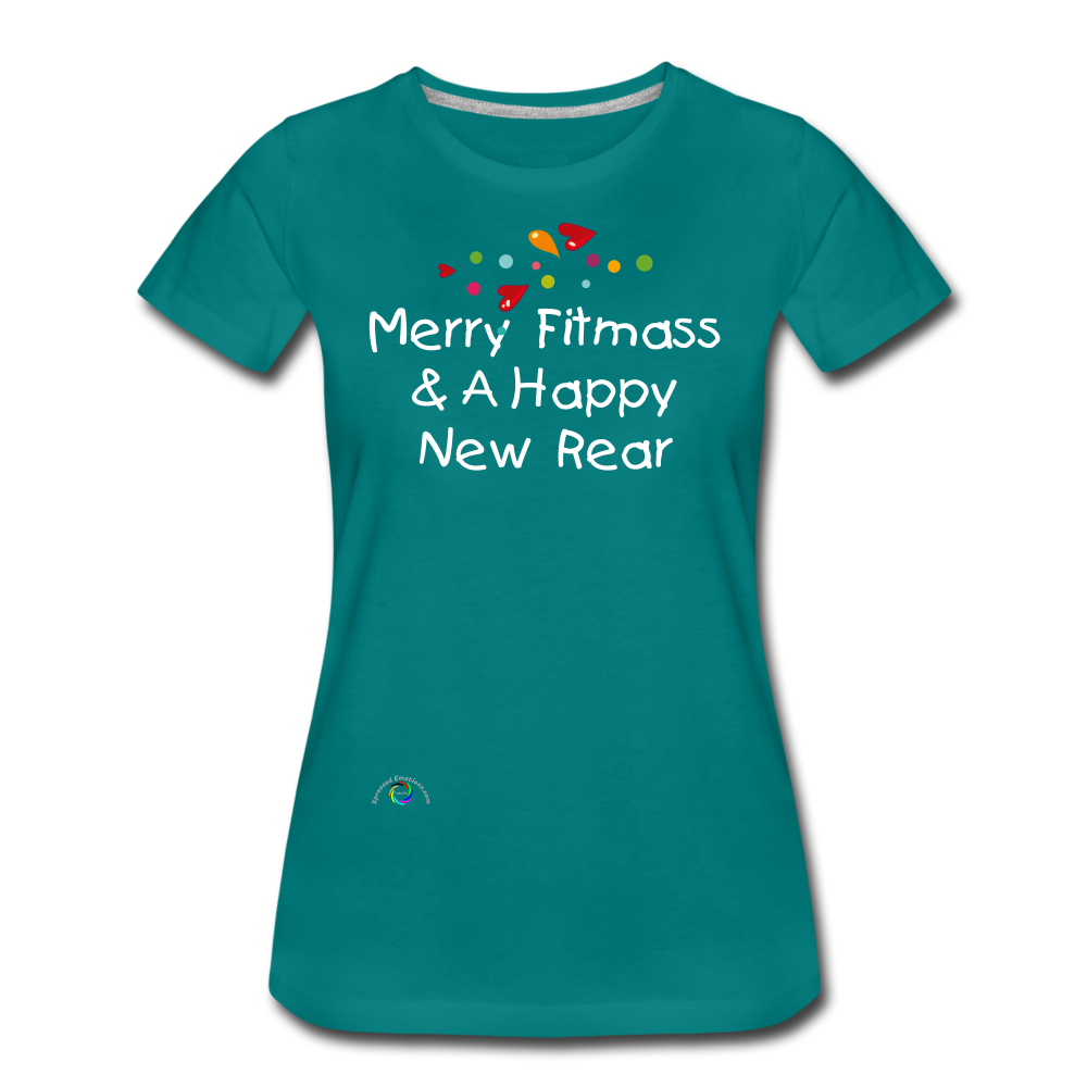 Happy Holiday Humor - Women’s Premium T-Shirt - teal