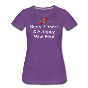 Happy Holiday Humor - Women’s Premium T-Shirt - purple