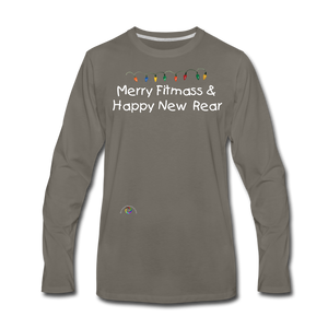 Holiday Humor -Unisex Premium Long Sleeve T-Shirt - asphalt gray