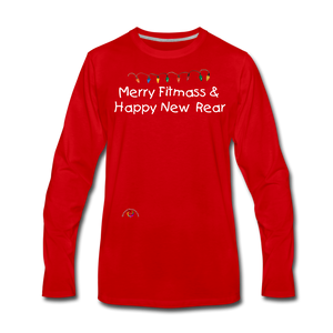 Holiday Humor -Unisex Premium Long Sleeve T-Shirt - red