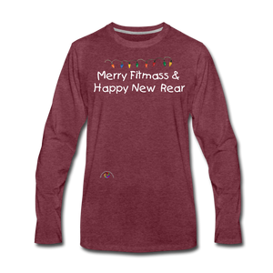 Holiday Humor -Unisex Premium Long Sleeve T-Shirt - heather burgundy