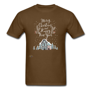 Merry Christmas Unisex Classic T-Shirt - brown