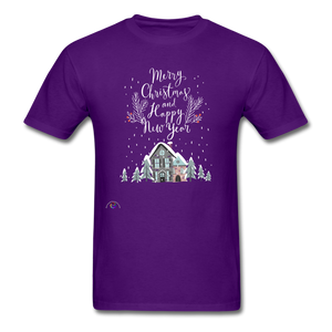 Merry Christmas Unisex Classic T-Shirt - purple