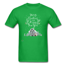 Load image into Gallery viewer, Merry Christmas Unisex Classic T-Shirt - bright green