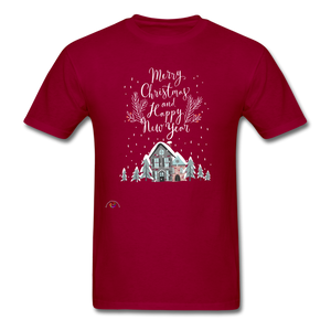 Merry Christmas Unisex Classic T-Shirt - dark red