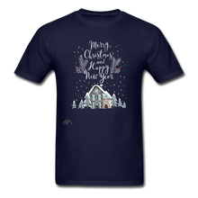 Load image into Gallery viewer, Merry Christmas Unisex Classic T-Shirt - navy