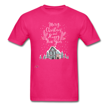 Load image into Gallery viewer, Merry Christmas Unisex Classic T-Shirt - fuchsia