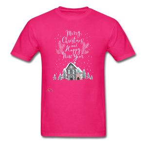 Merry Christmas Unisex Classic T-Shirt - fuchsia