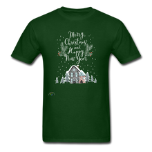 Load image into Gallery viewer, Merry Christmas Unisex Classic T-Shirt - forest green