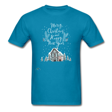 Load image into Gallery viewer, Merry Christmas Unisex Classic T-Shirt - turquoise