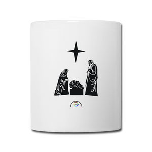 Holiday Full Wrap Coffee/Tea Mug - white