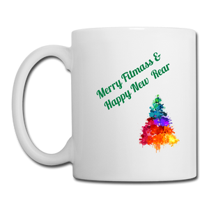 Holiday Full Wrap Coffee/Tea Mug - white