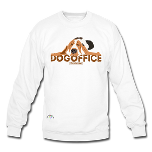 Dog Office Unisex Crewneck Sweatshirt - white