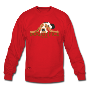 Dog Office Unisex Crewneck Sweatshirt - red