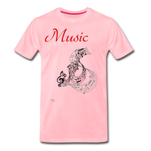 Load image into Gallery viewer, &quot;Music&quot;  Men&#39;s Premium T-Shirt - pink