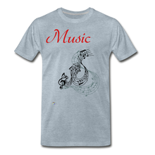 Load image into Gallery viewer, &quot;Music&quot;  Men&#39;s Premium T-Shirt - heather ice blue