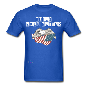 Build Back Better Eagle & Flag - royal blue