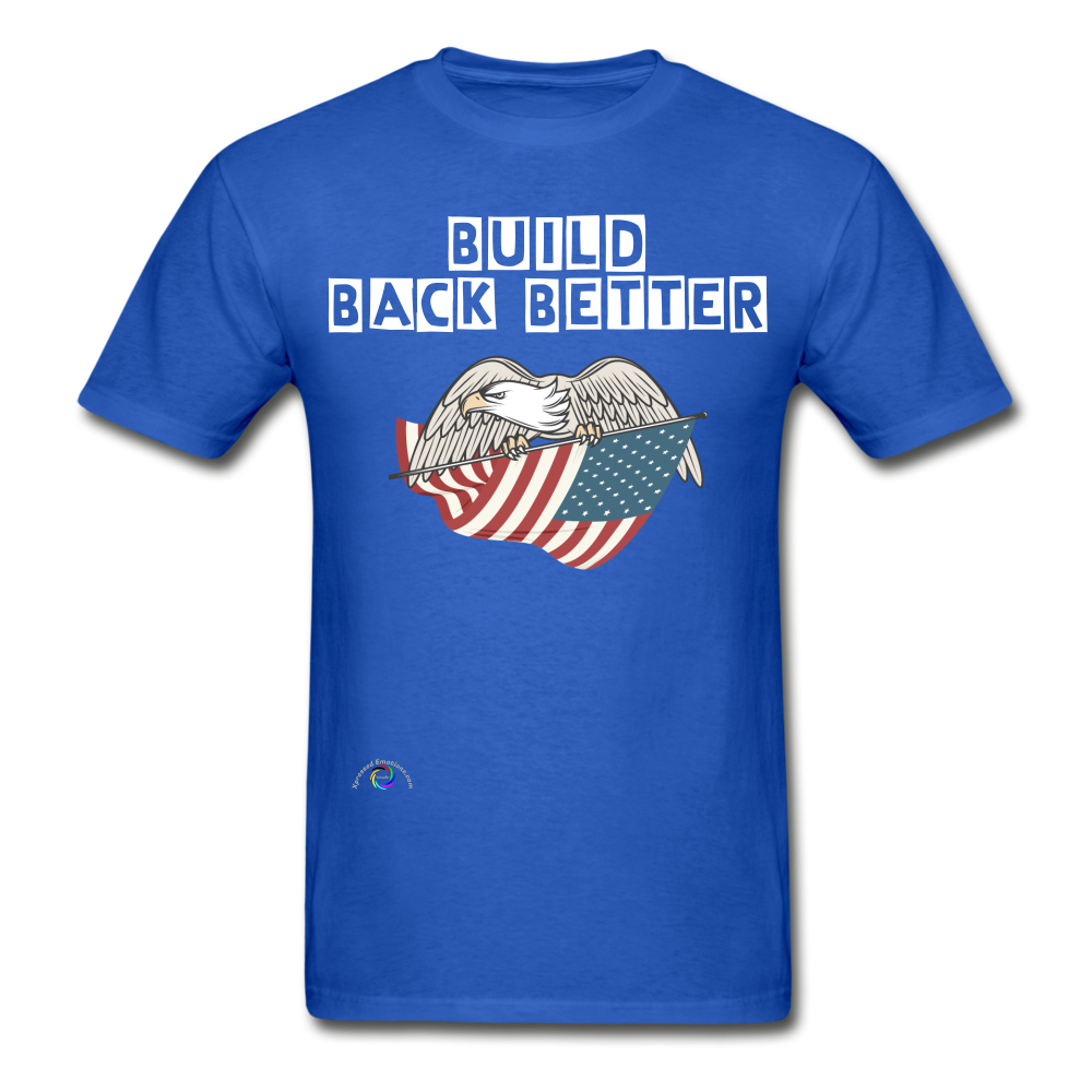 Build Back Better Eagle & Flag - royal blue