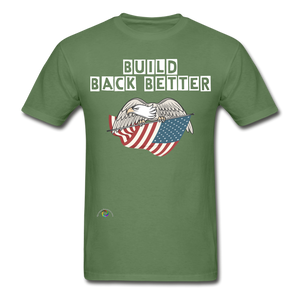 Build Back Better Eagle & Flag - military green