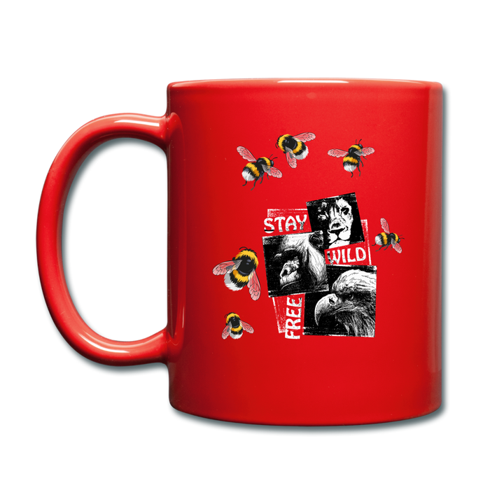 Stay Wild & Free-Full Color Mug - red