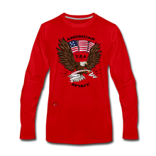 Load image into Gallery viewer, &quot;American Spirit&quot; - Men&#39;s Premium Long Sleeve T-Shirt - red