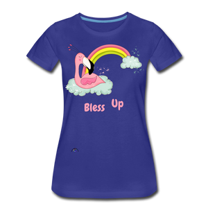 "Bless Up" Women’s Premium T-Shirt - royal blue