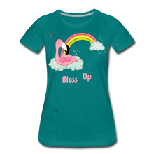 Load image into Gallery viewer, &quot;Bless Up&quot; Women’s Premium T-Shirt - teal