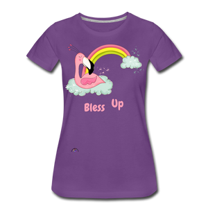 "Bless Up" Women’s Premium T-Shirt - purple