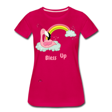 Load image into Gallery viewer, &quot;Bless Up&quot; Women’s Premium T-Shirt - dark pink