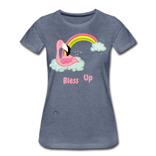 Load image into Gallery viewer, &quot;Bless Up&quot; Women’s Premium T-Shirt - heather blue