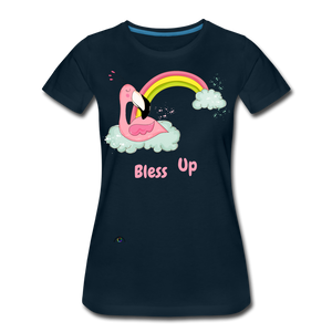 "Bless Up" Women’s Premium T-Shirt - deep navy