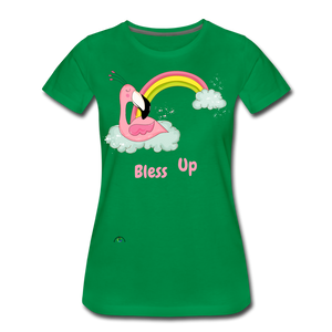 "Bless Up" Women’s Premium T-Shirt - kelly green