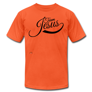 "Team Jesus" Men's Jersey T-Shirt - orange