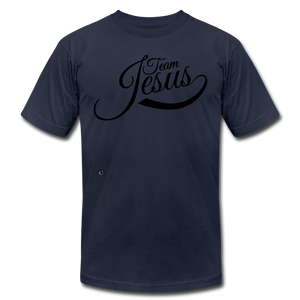 "Team Jesus" Men's Jersey T-Shirt - navy