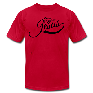 "Team Jesus" Men's Jersey T-Shirt - red