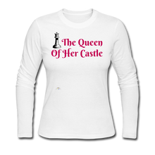 Load image into Gallery viewer, *The Queen Of Her Castle - Women&#39;s Long Sleeve Jersey T-Shirt - white