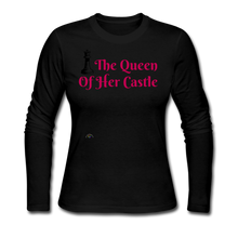 Load image into Gallery viewer, *The Queen Of Her Castle - Women&#39;s Long Sleeve Jersey T-Shirt - black