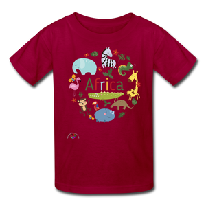 Africa - Kid's T-Shirt - dark red