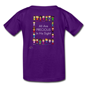 All Are Precious In His Sight- Kids' T-Shirt - purple