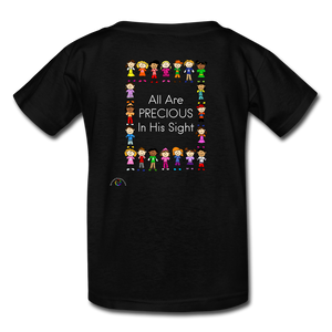 All Are Precious In His Sight- Kids' T-Shirt - black