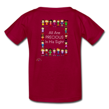 Load image into Gallery viewer, All Are Precious In His Sight- Kids&#39; T-Shirt - dark red