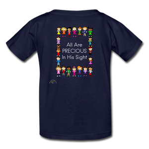 All Are Precious In His Sight- Kids' T-Shirt - navy