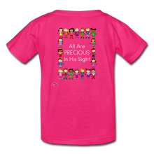 Load image into Gallery viewer, All Are Precious In His Sight- Kids&#39; T-Shirt - fuchsia