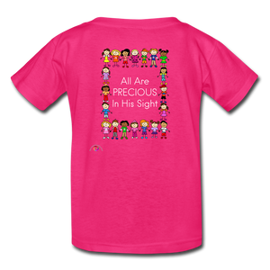 All Are Precious In His Sight- Kids' T-Shirt - fuchsia