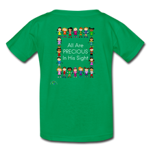 Load image into Gallery viewer, All Are Precious In His Sight- Kids&#39; T-Shirt - kelly green