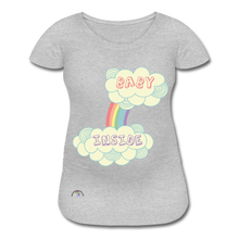 Load image into Gallery viewer, Baby Inside - Women’s Maternity T-Shirt - heather gray