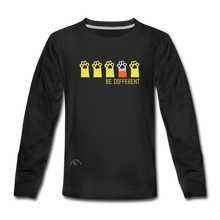 Load image into Gallery viewer, Be Different...Kids&#39; Unisex Premium Long Sleeve T-Shirt - black