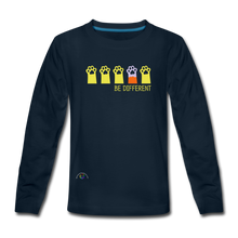 Load image into Gallery viewer, Be Different...Kids&#39; Unisex Premium Long Sleeve T-Shirt - deep navy