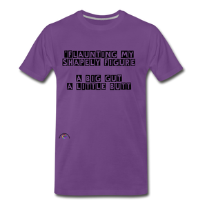 Big Gut-Little Butt - Men's Premium T-Shirt - purple