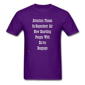 Co Dependent Air Extra Baggage-Men's T-Shirt - purple